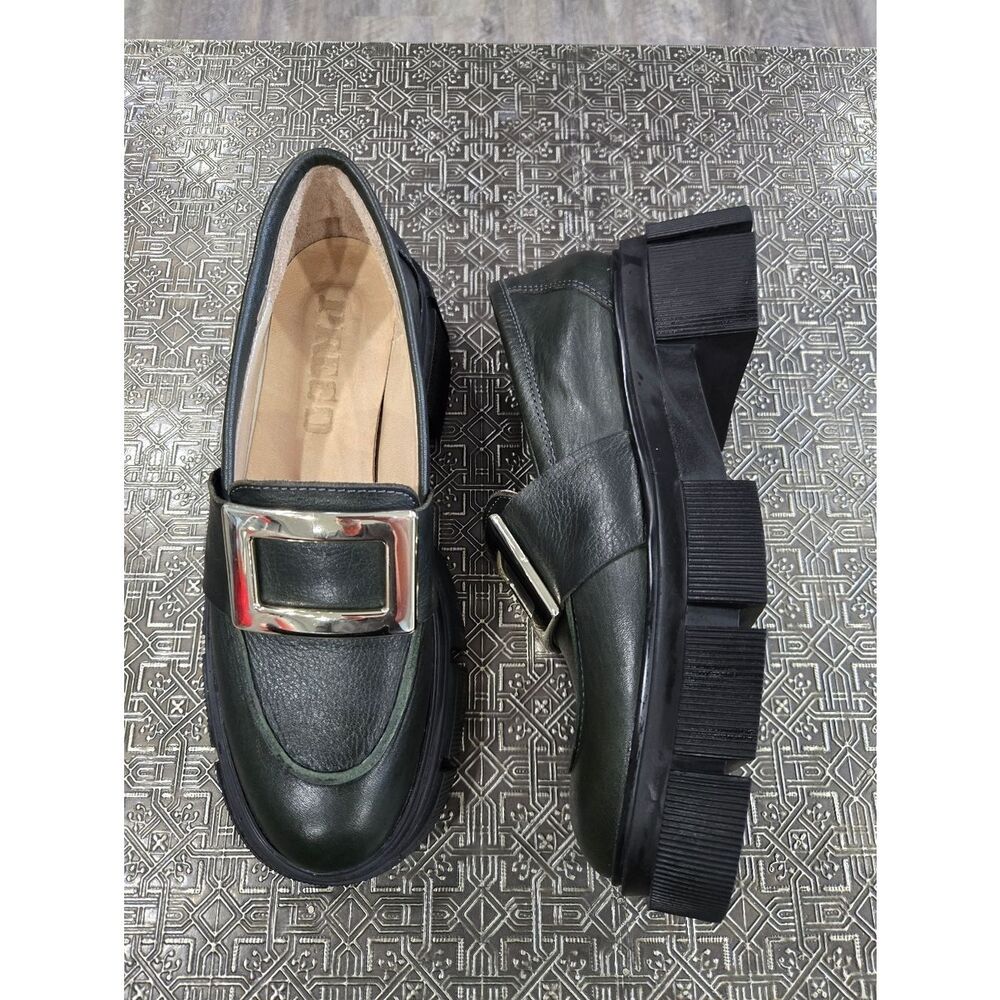 🐢 Prego Hand Crafted Chunky Loafer. Like New. Size 37 EU 6.5-7 US.